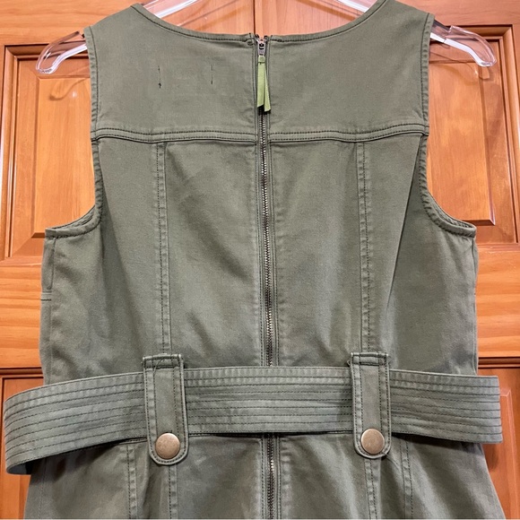 Anthropologie Maeve Oona Utility
Dress Olive Green Sleeveless Size 4 - Picture 5 of 11